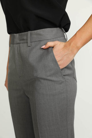 Sursee Trousers - Sursee Bell Bottom Flared Grey Trousers