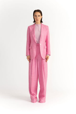 Siena Trousers - Double pleat trousers in pink