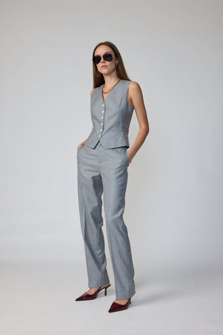 Amarante Jacket & Workhum Trousers in Silver Grey