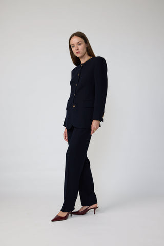 Umea Trousers - Tapered trousers in navy