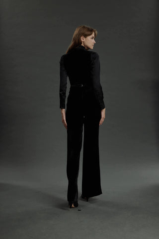 Maia - Limited Edition Waistcoat - Waistcoat in black velvet