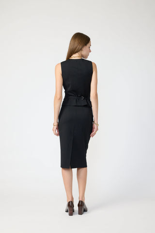 Maia Waistcoat - Classic waistcoat in black