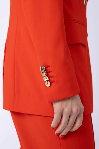 Sion Jacket -  Hourglass fit Jacket in sunset red
