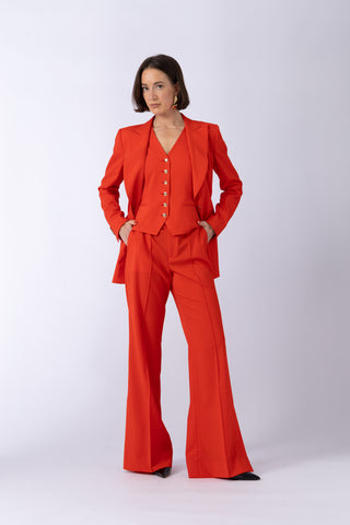 Sion Jacket -  Hourglass fit Jacket in sunset red