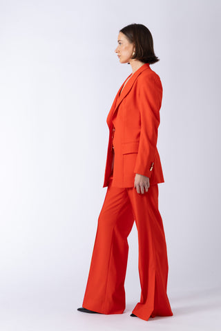 Sion Jacket -  Hourglass fit Jacket in sunset red