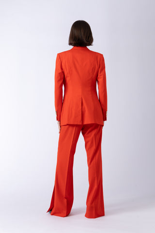 Sion Jacket & Emilia Trousers in Sunset Red