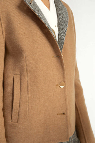 Arvika Jacket - Cropped jacket in camel