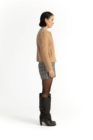 Arvika Jacket - Cropped jacket in camel