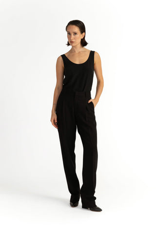 Umea Trousers - Tapered trousers in black