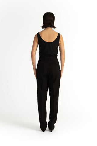 Umea Trousers - Tapered trousers in black