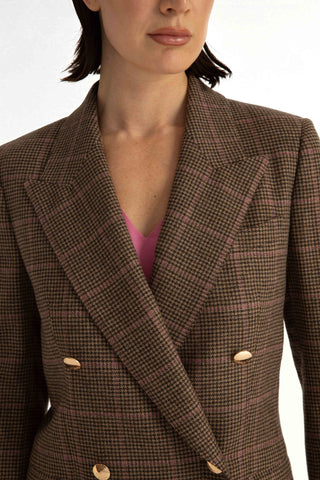 Bristol Jacket - Double-breasted jacket in brown