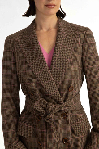 Stockholm Coat - Straight-cut long coat in brown