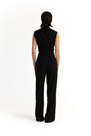 Vetlanda Jumpsuit - Sleeveless evening jumpsuit in black