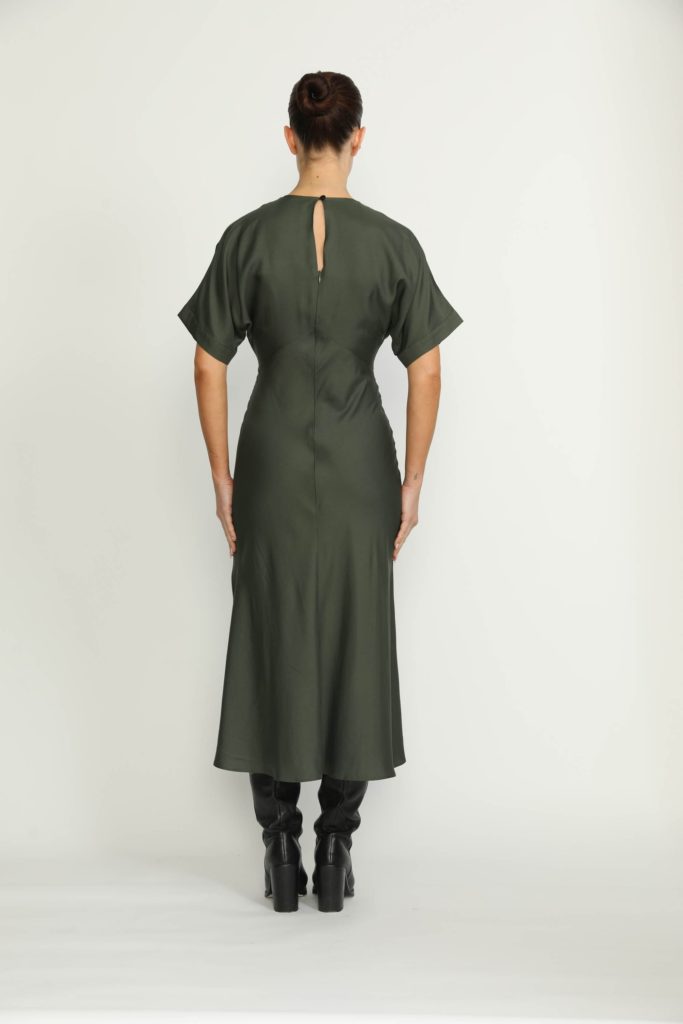 Bologna Dress – Bologna Forest Green A-line Flare Dress26689