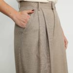 Siena Trousers – Sienna Wide Leg Trousers in Honey Beige Twill26681