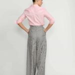 Siena Trousers – Sienna Wide Leg Trousers in Grey Princess Check26678