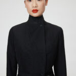 Palermo Coat – Double breasted long suit jacket in black25044