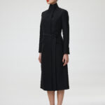 Palermo Coat – Double breasted long suit jacket in black25042
