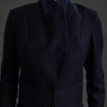 Barreiro Jacket – Short jacket in basketweave wool25414
