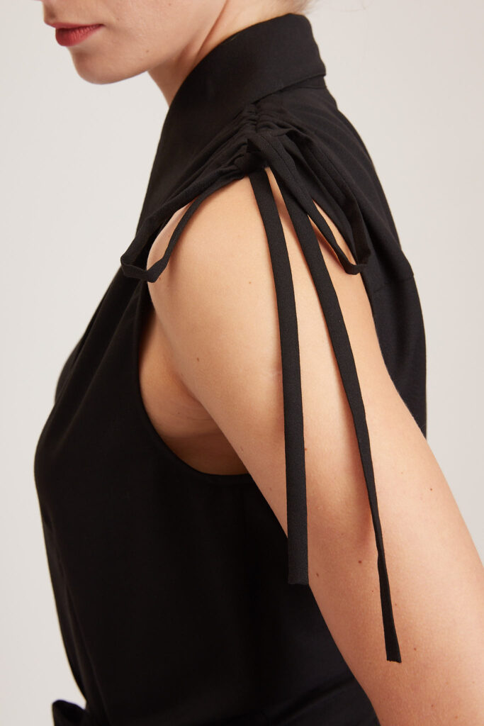 Margate Jumpsuit –  Sleeveless jumpsuit in black wool24953