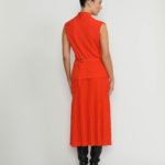 Altdorf Skirt – Altdorf Orange Pleated Knit Skirt27039