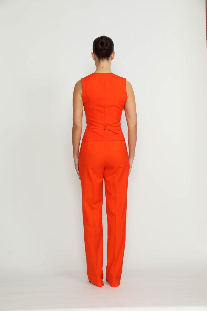 Maia Waistcoat – Maia Sweet Orange Fitted Waistcoat27438