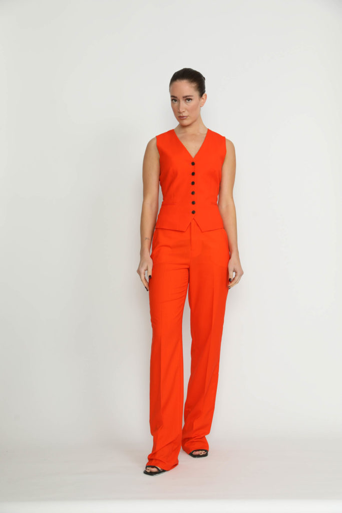 Maia Waistcoat – Maia Sweet Orange Fitted Waistcoat27439