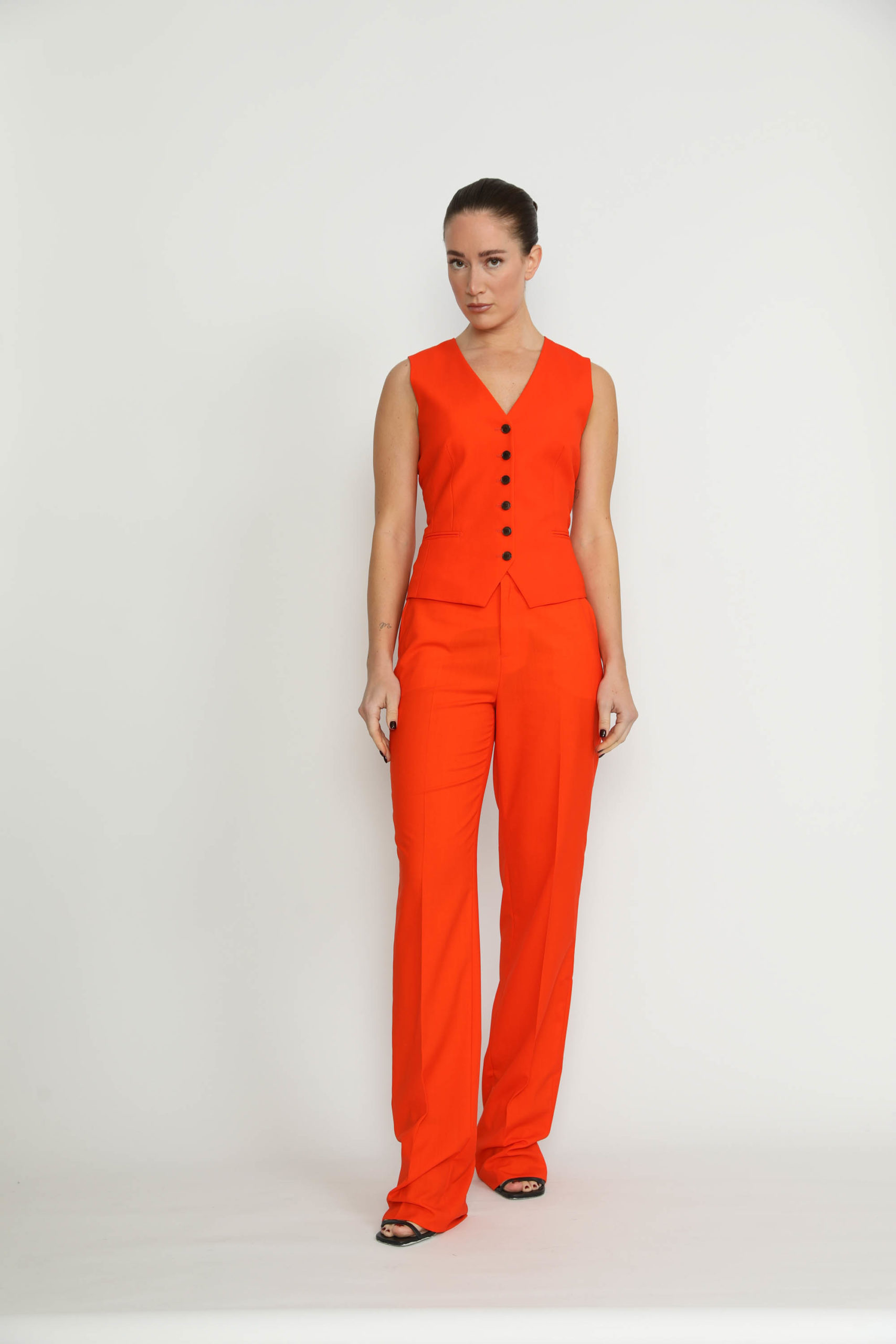 Elvas Trousers – Elvas Fitted Sweet Orange Trousers