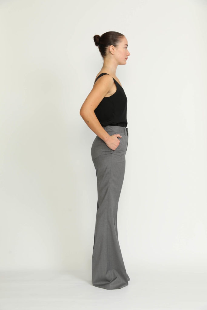 Sursee Trousers – Sursee Bell Bottom Flared Grey Trousers27420