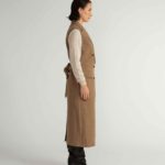 Flen Coat – Straight cut sleeveless coat in camel28369