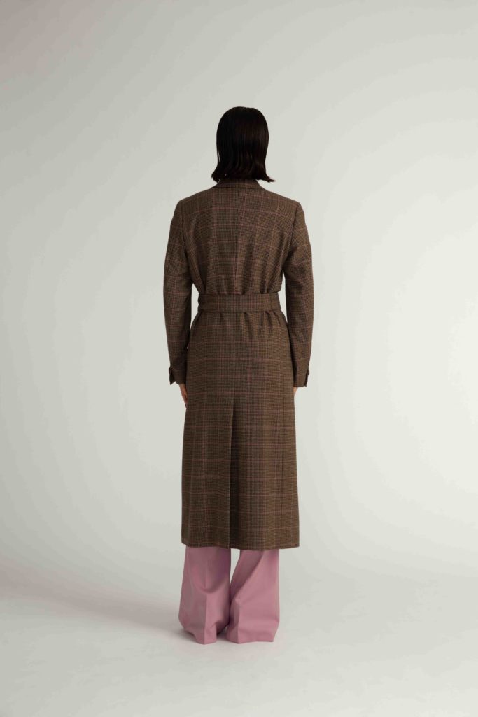 Stockholm Coat – Straight-cut long coat in brown28347