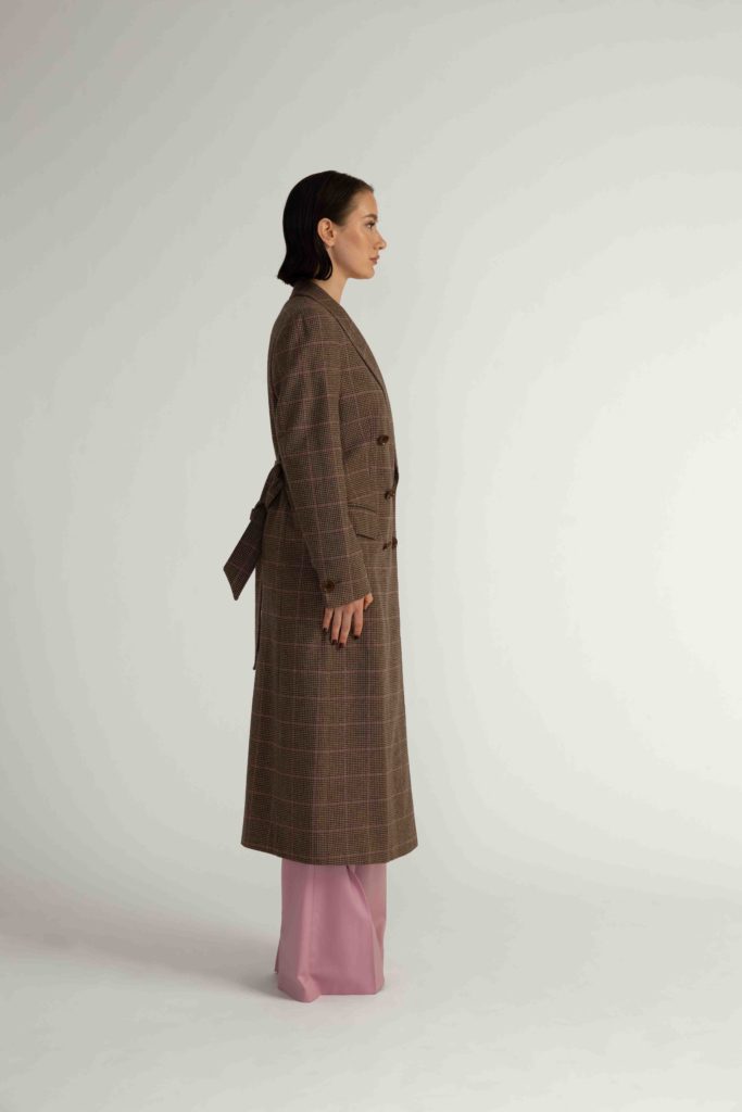 Stockholm Coat – Straight-cut long coat in brown28351