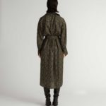 Laholm Dress – Oversized trench dress in khaki green28257