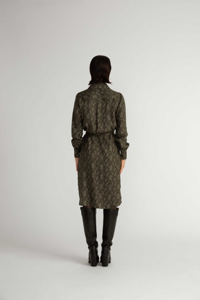 Skara Shirt Dress – Shirt dress in khaki green28317