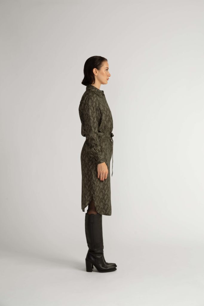 Skara Shirt Dress – Shirt dress in khaki green28321