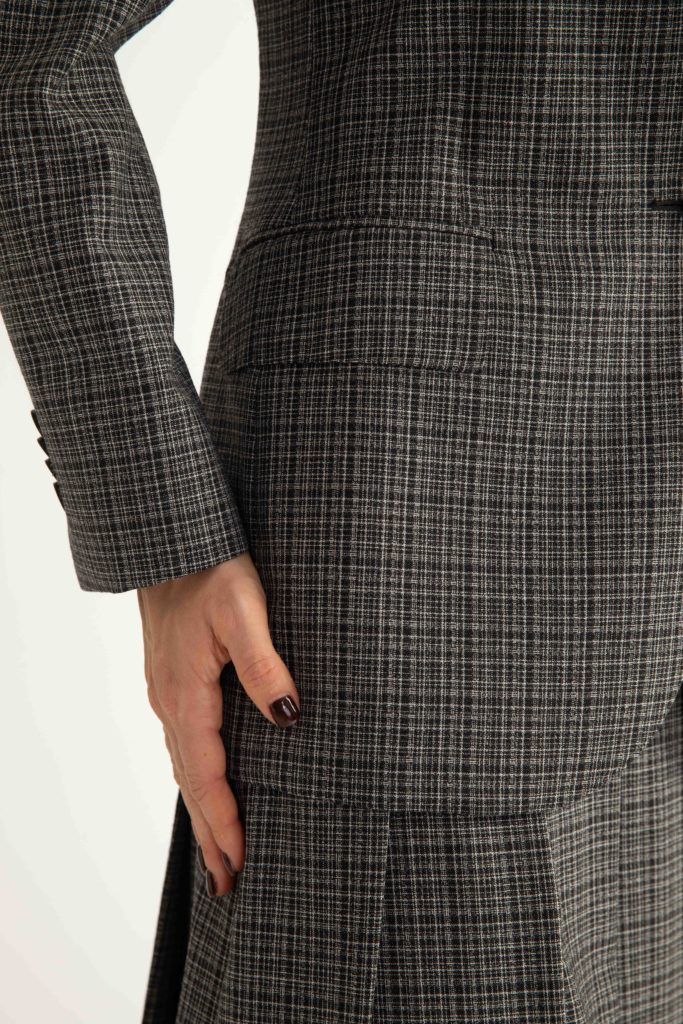 Amora Jacket – Single-breasted jacket in grey check28305