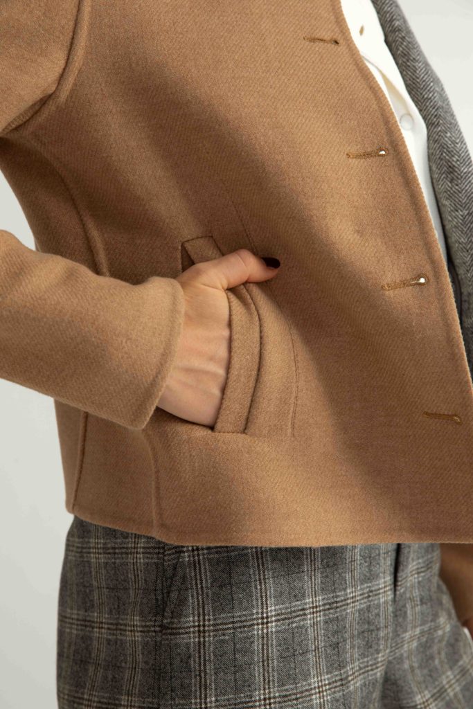 Arvika Jacket – Cropped jacket in camel28383