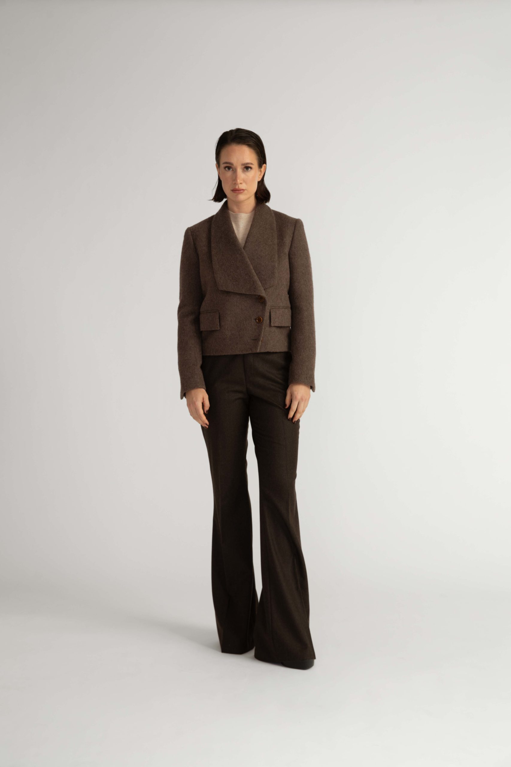 Eslov Jacket – Cropped jacket in brown0