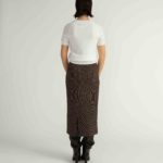 Nyon Skirt – Jersey midi pencil skirt in brown28395