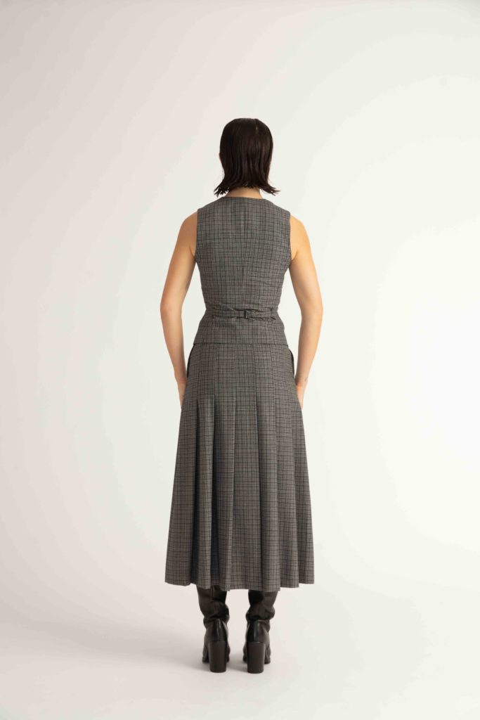 Maia Waistcoat – Fitted waistcoat in grey28288