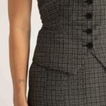 Maia Waistcoat – Fitted waistcoat in grey28289