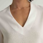 Ludvika Blouse – V-neck blouse in white28378