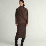 Verberg Coat – Oversized bomber coat in brown28408