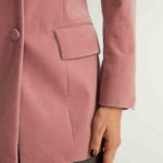 Sion Jacket – Hourglass fit jacket in blush velvet28193