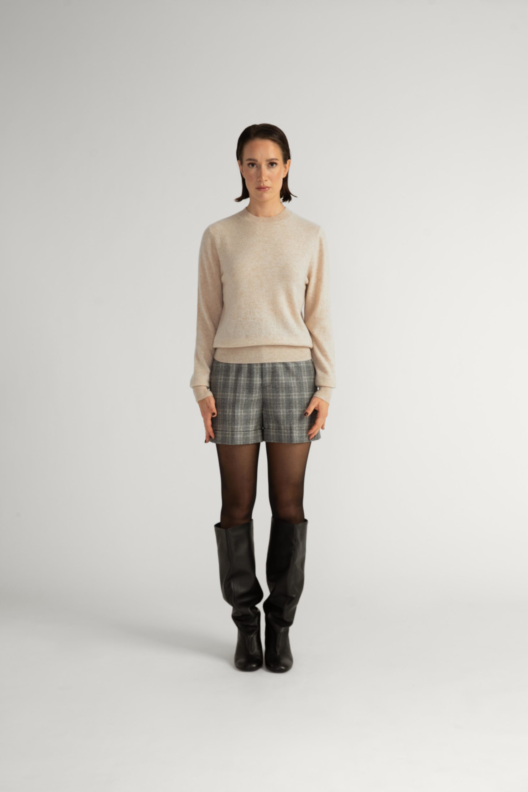 Linkoping Sweater – Knit sweater in bisque