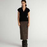 Galve Waistcoat – Knit cable waistcoat in black28177