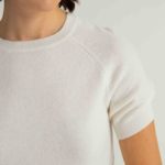 Lourdes Knit Top – Knit t-shirt in white28133