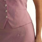 Maia Waistcoat – Fitted waistcoat in powder pink28209