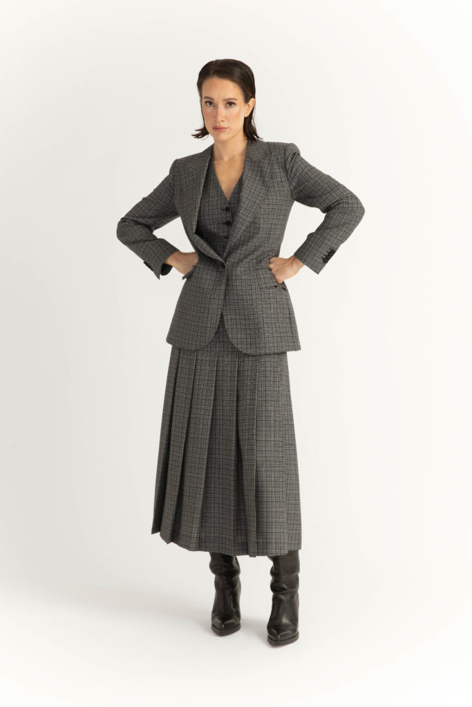 Amora Jacket – Single-breasted jacket in grey check29188