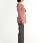 Sion Jacket – Hourglass fit jacket in blush velvet29234